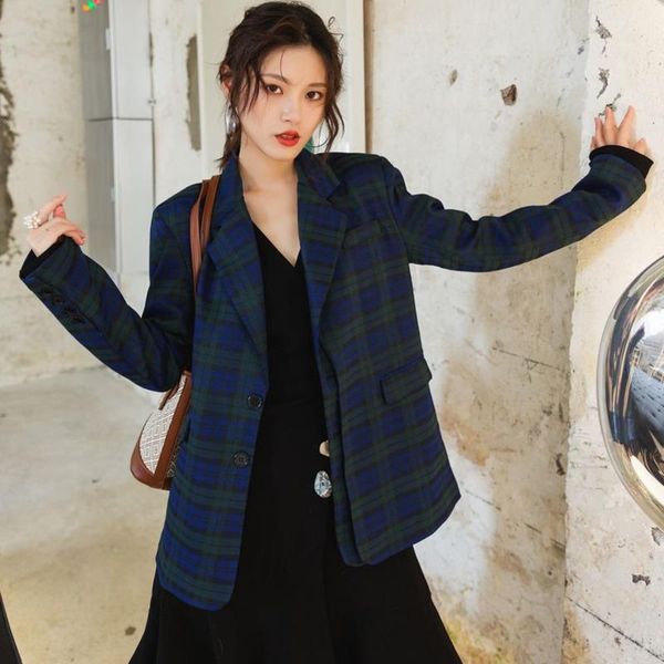 women's suits & blazers lanmrem green long sleeve contrast plaid single-breasted ladies office blazer femme simple fashion 2021 autumn, White;black
women's suits & blazers lanmrem green long sleeve contrast plaid single-breasted ladies office blazer femme simple fashion 2021 autumn, White;black