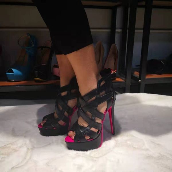 sandals olomm handcrafted woman stiletto platform sandals high heels peep shoes toe beautiful fuchsia women's party and more size 5-15, Black
sandals olomm handcrafted woman stiletto platform sandals high heels peep shoes toe beautiful fuchsia women's party and more size 5-15, Black