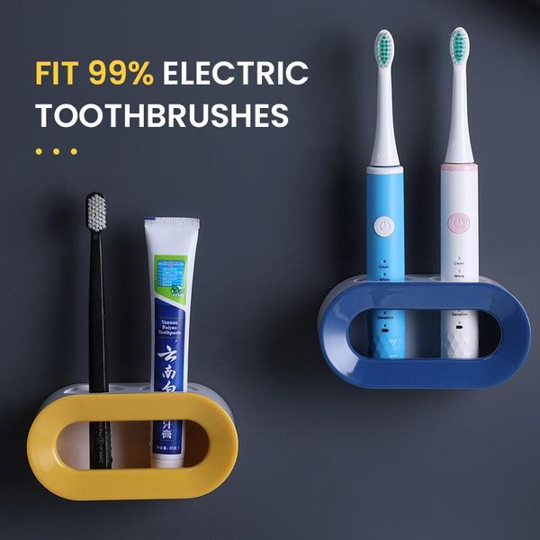 smart electric toothbrush holder wall self-adhesive families stand rack wall-mounted hooks storage with charge hole
smart electric toothbrush holder wall self-adhesive families stand rack wall-mounted hooks storage with charge hole