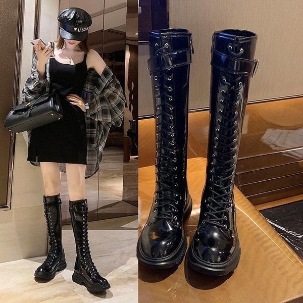 boots women's autumn and winter tide ins british style mid-tube thick-soled high-tube knight but knee long kh07, Black
boots women's autumn and winter tide ins british style mid-tube thick-soled high-tube knight but knee long kh07, Black