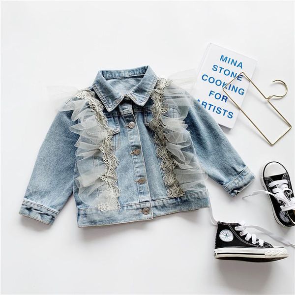 kids baby girls denim jacket 2021 autumn fashion toddler coat stitching flare outwear 2-8y jackets, Blue;gray
kids baby girls denim jacket 2021 autumn fashion toddler coat stitching flare outwear 2-8y jackets, Blue;gray
