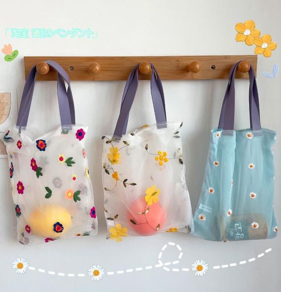 organza female flower embroidery handbags casual tote mesh shopping bags woman shopper bag folding large capacity beach storage
organza female flower embroidery handbags casual tote mesh shopping bags woman shopper bag folding large capacity beach storage