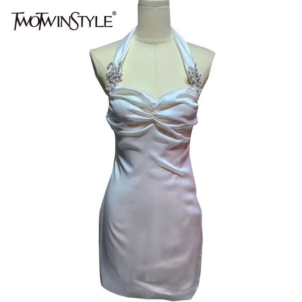 solid dress for women halter sleeveless high waist patchwork diamonds mini dresses female summer fashion style 210520, Black;gray
solid dress for women halter sleeveless high waist patchwork diamonds mini dresses female summer fashion style 210520, Black;gray