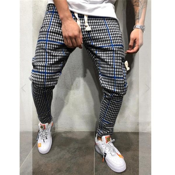 men's pants mens fashion casual street wear plaid slim cool trousers japanese streetwear, Black
men's pants mens fashion casual street wear plaid slim cool trousers japanese streetwear, Black