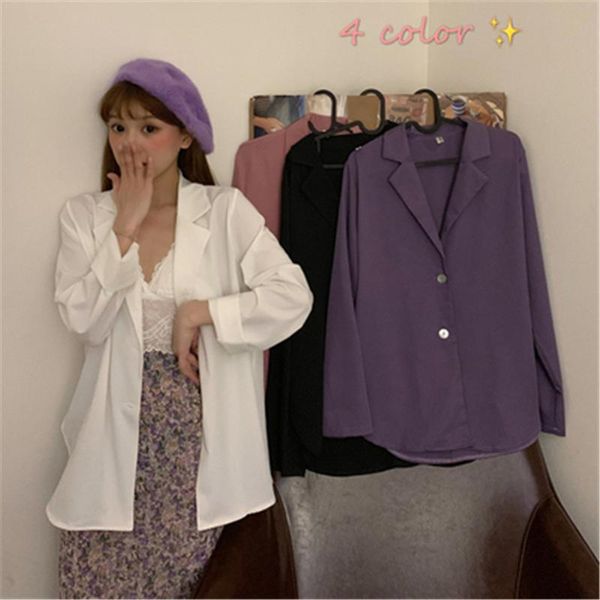 women's suits & blazers women spring notched large size 5xl elegant sweet korean style solid color womens outwear all-match leisure sty, White;black
women's suits & blazers women spring notched large size 5xl elegant sweet korean style solid color womens outwear all-match leisure sty, White;black