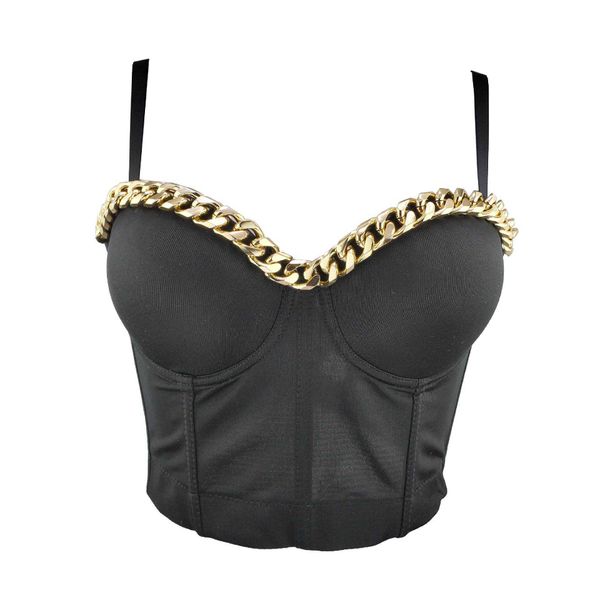 women designer white red chain punk style cotton camisole summer high street short camis crop 210527
women designer white red chain punk style cotton camisole summer high street short camis crop 210527