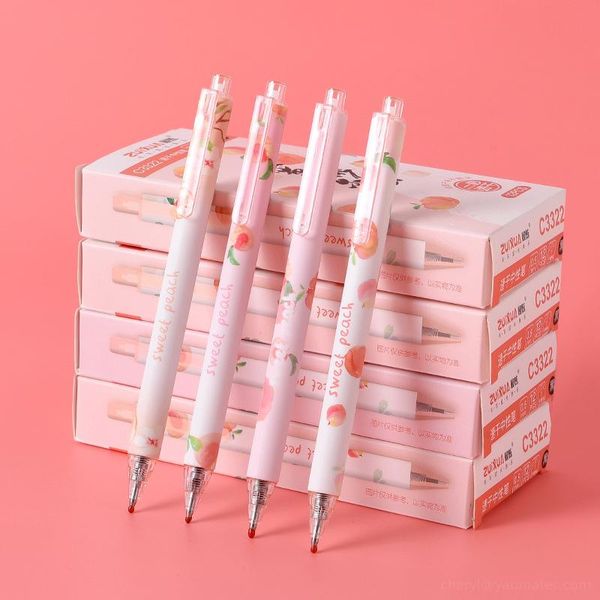 the most dazzling peach press gel pen cute wind student quick-drying black 0.5mm pens
the most dazzling peach press gel pen cute wind student quick-drying black 0.5mm pens