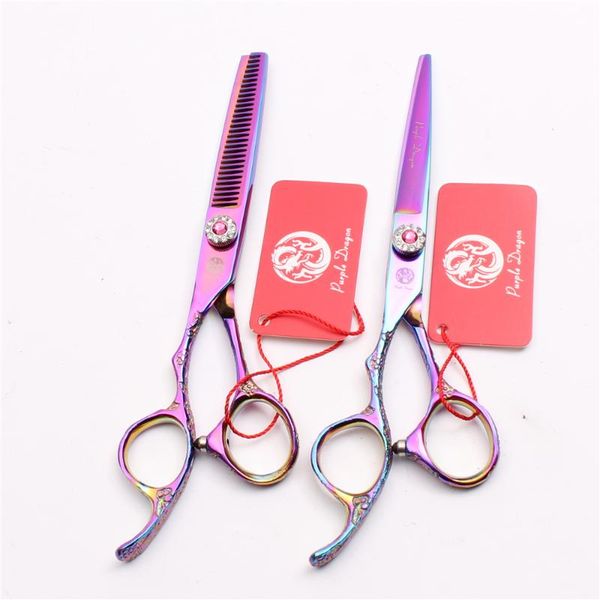 hair scissors 6'' 17.5cm japan 440c purple dragon professional barber cutting shears thinning left-hand z8002
hair scissors 6'' 17.5cm japan 440c purple dragon professional barber cutting shears thinning left-hand z8002