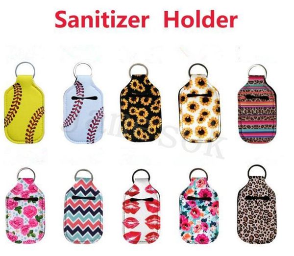New Baseball Softball Neoprene Cover Sanitizer Holder For 30ML Flip Cap Travel Size Bottle Chapstick Holder Flip Cap Bottles with Keychain, Silver 
New Baseball Softball Neoprene Cover Sanitizer Holder For 30ML Flip Cap Travel Size Bottle Chapstick Holder Flip Cap Bottles with Keychain, Silver