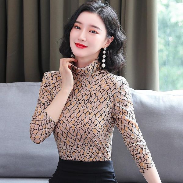 turtleneck leopard shirt women blouse vintage long-sleeved autumn winter basic shirts ladies elegant work women's blouses &, White
turtleneck leopard shirt women blouse vintage long-sleeved autumn winter basic shirts ladies elegant work women's blouses &, White