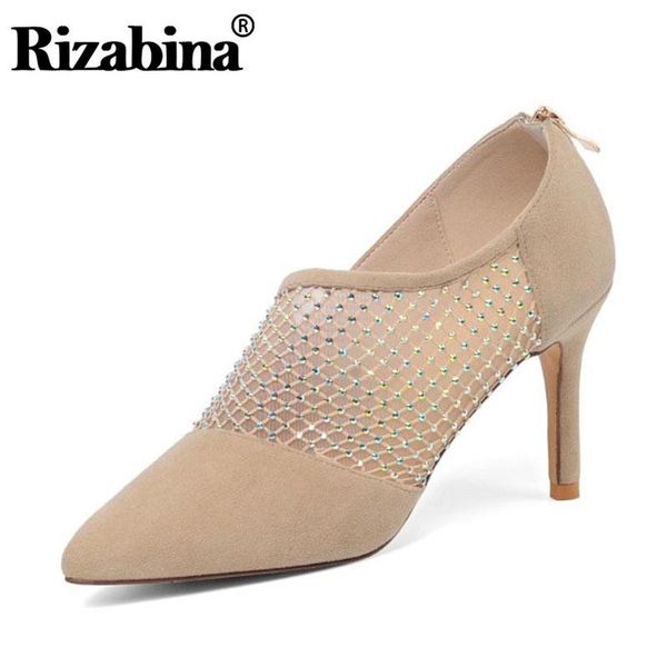 dress shoes rizabina women fashion pumps pointed toe beads shallow mouth simple zipper catwalk show footwear size 31-40, Black
dress shoes rizabina women fashion pumps pointed toe beads shallow mouth simple zipper catwalk show footwear size 31-40, Black