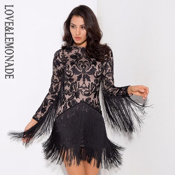 casual dresses love & lemonade flower rattan embroidery tassel long sleeves slim dress black/nude lm0381, Black;gray
casual dresses love & lemonade flower rattan embroidery tassel long sleeves slim dress black/nude lm0381, Black;gray