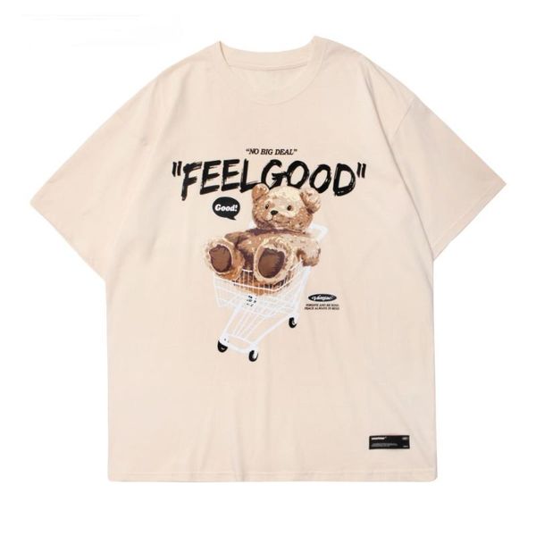men's t-shirts short sleeve tees harajuku streetwear toy bear shopping cart print cotton casual hip hop loose tshirts xxl, White;black
men's t-shirts short sleeve tees harajuku streetwear toy bear shopping cart print cotton casual hip hop loose tshirts xxl, White;black