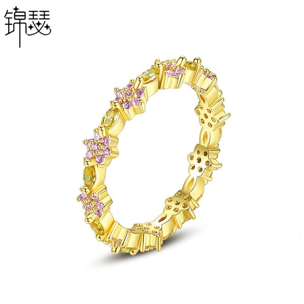 925 sterling silverboutique zirconium diamond ring wuhua mengxi style female flower temperament fashion copper set zircon, Golden;silver
925 sterling silverboutique zirconium diamond ring wuhua mengxi style female flower temperament fashion copper set zircon, Golden;silver