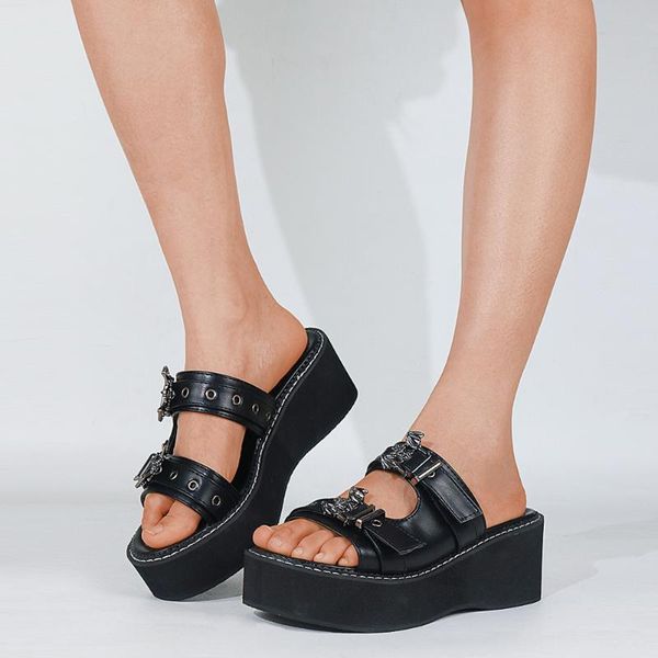 slippers lapolaka microfiber slides wedges high heel platform with bat summer leisure comfortable 2021 women shoes fashion, Black
slippers lapolaka microfiber slides wedges high heel platform with bat summer leisure comfortable 2021 women shoes fashion, Black