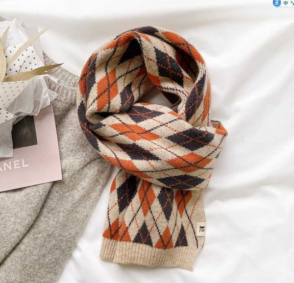 scarves autumn and winter british diamond youth campus style student female thickened warm knitted wool scarf male bib couple, Blue;gray
scarves autumn and winter british diamond youth campus style student female thickened warm knitted wool scarf male bib couple, Blue;gray