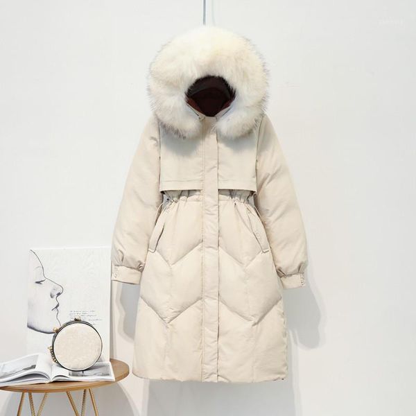women's down & parkas plus size women jacket coat white duck female hooded fur collar long womens winter coats c59131, Black
women's down & parkas plus size women jacket coat white duck female hooded fur collar long womens winter coats c59131, Black
