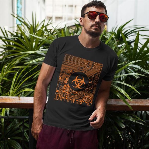 men's t-shirts cyber goth biohazard orange tshirt punk apex tees fashion t-shirt 122624, White;black
men's t-shirts cyber goth biohazard orange tshirt punk apex tees fashion t-shirt 122624, White;black