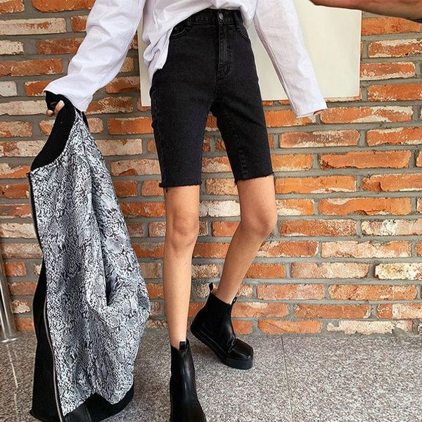 women's jeans black denim shorts spring and summer thin high waist tight slimming riding net red ins fashion, Blue
women's jeans black denim shorts spring and summer thin high waist tight slimming riding net red ins fashion, Blue