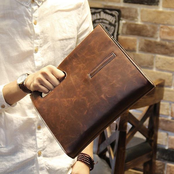 briefcases high capacity clutch bag vintage fashion portable zipper soft business large bolsos hombre men's bags db60sn1
briefcases high capacity clutch bag vintage fashion portable zipper soft business large bolsos hombre men's bags db60sn1