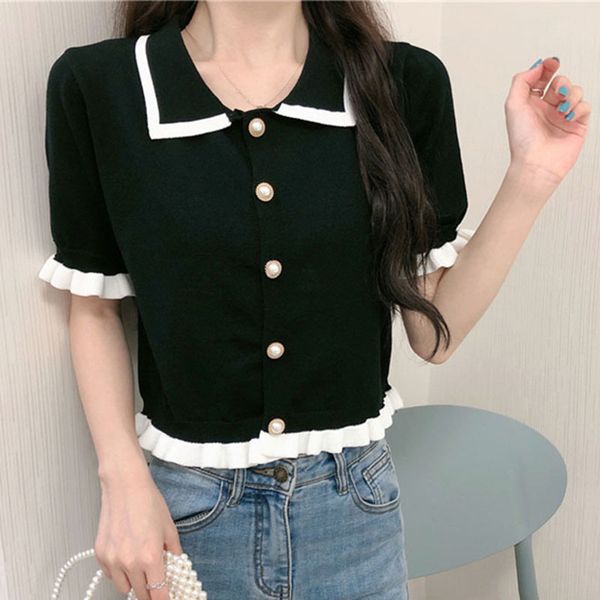 lucyever patchwork button up cardigan women fashion lapel collar casual streetwear women short sleeves style slim fit t shirt 210521, White
lucyever patchwork button up cardigan women fashion lapel collar casual streetwear women short sleeves style slim fit t shirt 210521, White