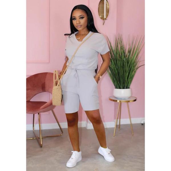 two piece dress casual women set short sportwear v-neck shirt +short pants with pocket tracksuit summer clothes for, White
two piece dress casual women set short sportwear v-neck shirt +short pants with pocket tracksuit summer clothes for, White