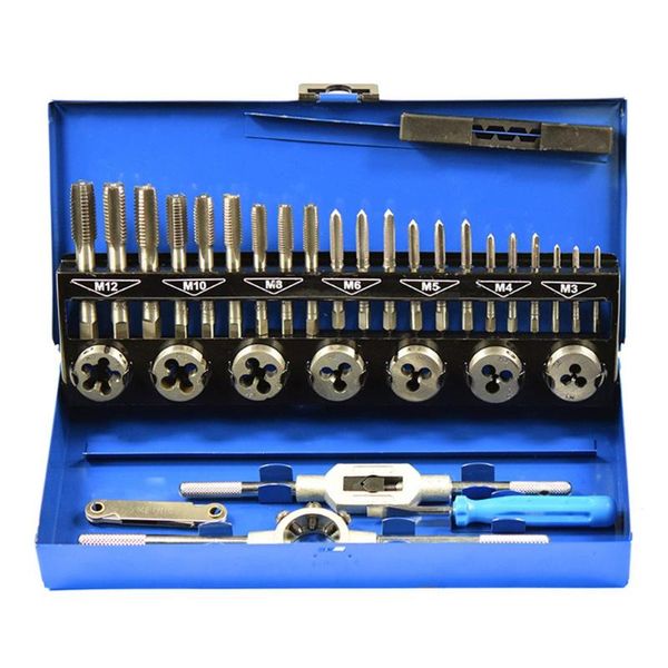 professional tap die set sheet metal hand tools for straight accurate thread cutting with storage case
professional tap die set sheet metal hand tools for straight accurate thread cutting with storage case