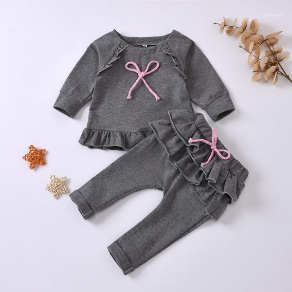 clothing sets toddler baby girls autumn clothes ruffle long sleeve solid bowknot pullover +pants kids outfits winter girl 0-3y1, White
clothing sets toddler baby girls autumn clothes ruffle long sleeve solid bowknot pullover +pants kids outfits winter girl 0-3y1, White