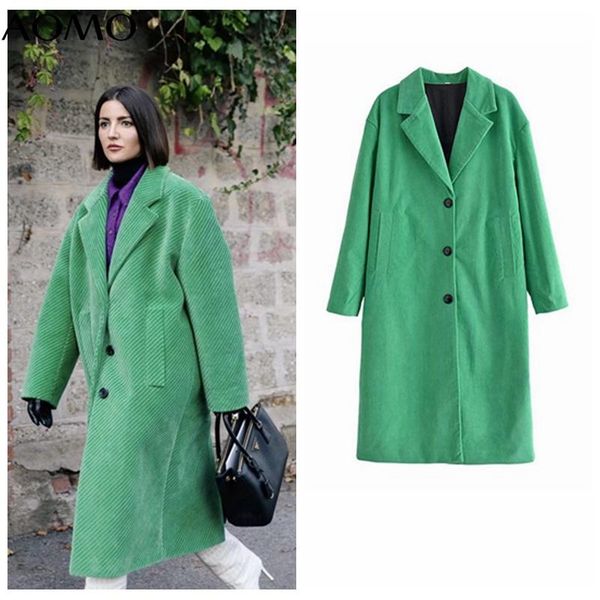 women's wool & blends aomo winter coat green loose long sleeves pocket 2021 ladies elegant 5d160a, Black
women's wool & blends aomo winter coat green loose long sleeves pocket 2021 ladies elegant 5d160a, Black