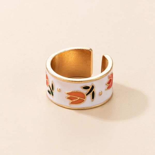 cluster rings creative colorful enamel flower for women girls vintage drop oil geometric opening ring statement korea sweet jewelry gift, Golden;silver
cluster rings creative colorful enamel flower for women girls vintage drop oil geometric opening ring statement korea sweet jewelry gift, Golden;silver