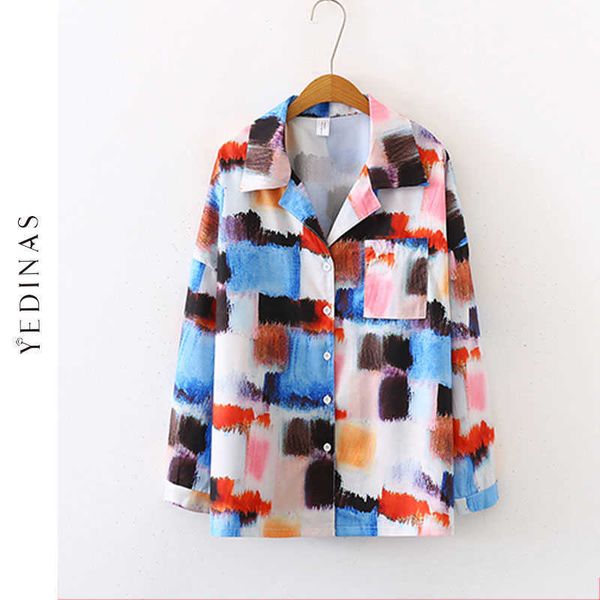 yedinas streetwear color printing long sleeve shirts women boyfriend style autumn womens and blouses lady 210527, White
yedinas streetwear color printing long sleeve shirts women boyfriend style autumn womens and blouses lady 210527, White