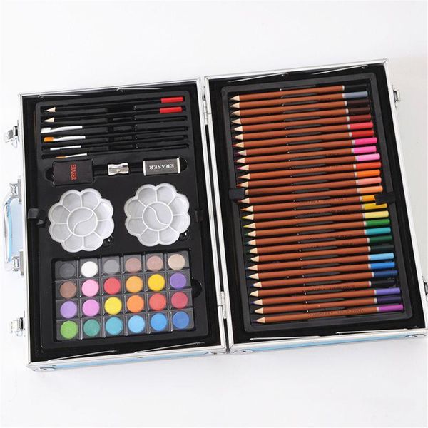 gift sets 141 pieces of alloy box painting art kit colored pencils crayons paint brushes for children's gifts kits
gift sets 141 pieces of alloy box painting art kit colored pencils crayons paint brushes for children's gifts kits