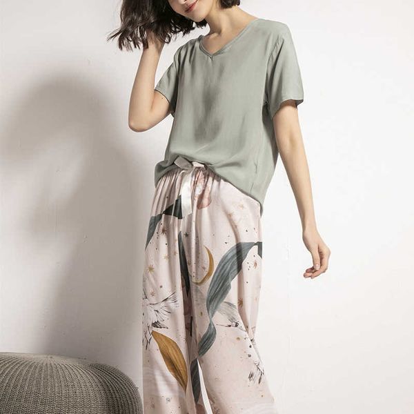 pyjamas women spring sets 100% viscose sleepwear printing pajamas set female night suits pijama sets bannirou 210713, Black;red
pyjamas women spring sets 100% viscose sleepwear printing pajamas set female night suits pijama sets bannirou 210713, Black;red