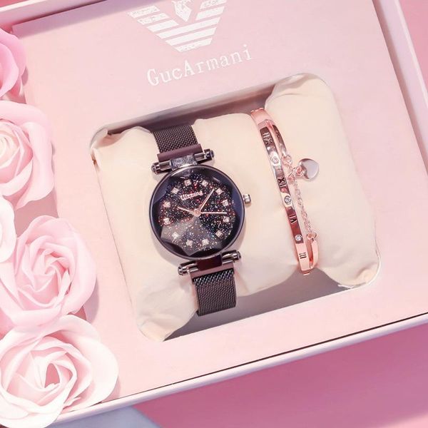 wristwatches 2021 creative starry magnet magnetic force band women exquisite luxury crystal quartz watches ladies dress watch no box/bracele, Slivery;brown
wristwatches 2021 creative starry magnet magnetic force band women exquisite luxury crystal quartz watches ladies dress watch no box/bracele, Slivery;brown