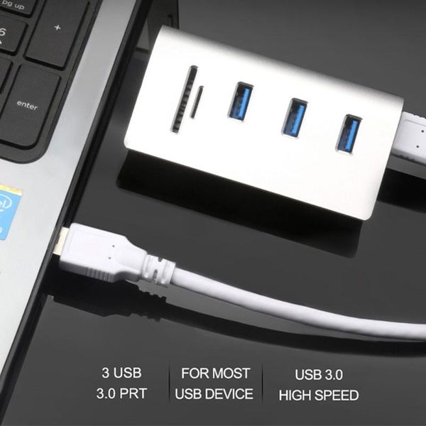 hubs aluminum alloy usb hub 3.0 high speed multi ports splitter tf card reader for pc computer lapaccessories
hubs aluminum alloy usb hub 3.0 high speed multi ports splitter tf card reader for pc computer lapaccessories