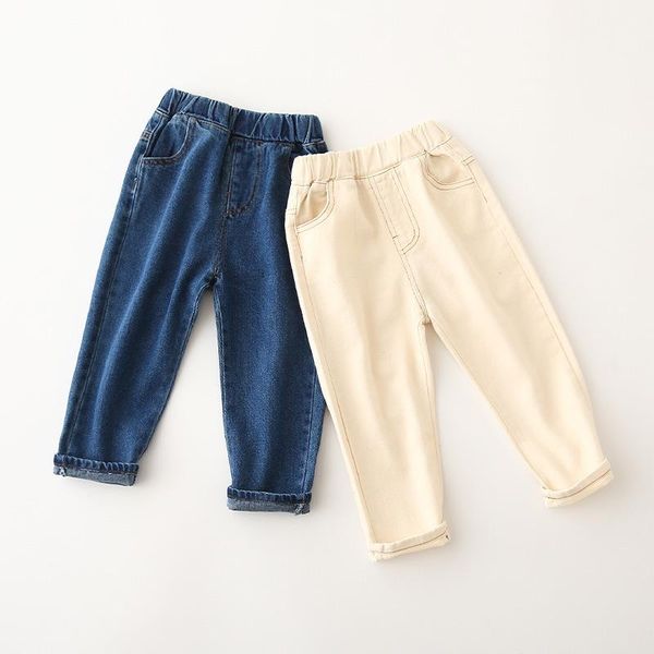 jeans spring autumn kids fashion casual boys solid denim pants elastic waist korean for 2-8 y baby trousers, Blue
jeans spring autumn kids fashion casual boys solid denim pants elastic waist korean for 2-8 y baby trousers, Blue