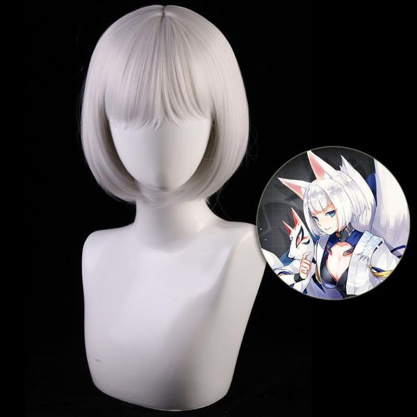 party masks azur lane cosplay wig ijn kaga women hair synthetic silver grey short bob wigs halloween costume hairpiece
party masks azur lane cosplay wig ijn kaga women hair synthetic silver grey short bob wigs halloween costume hairpiece