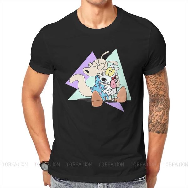 men's t-shirts rocko modern life fashion tshirts the ren & stimpy show fantasy men harajuku pure cotton streetwear t shirt round neck b, White;black
men's t-shirts rocko modern life fashion tshirts the ren & stimpy show fantasy men harajuku pure cotton streetwear t shirt round neck b, White;black