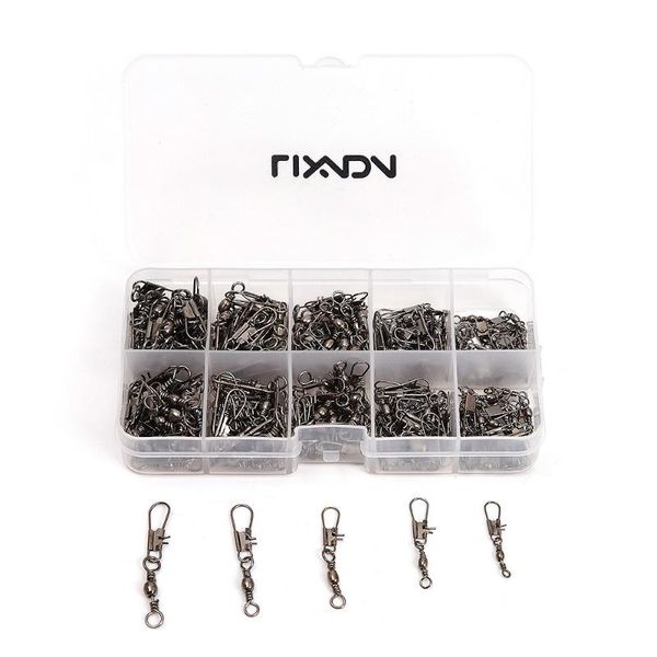 lixada 200pcs 5 sizes fishing barrel swivel with interlock safety snap connector tackle 5#/7#/9#/11#/13# hooks
lixada 200pcs 5 sizes fishing barrel swivel with interlock safety snap connector tackle 5#/7#/9#/11#/13# hooks