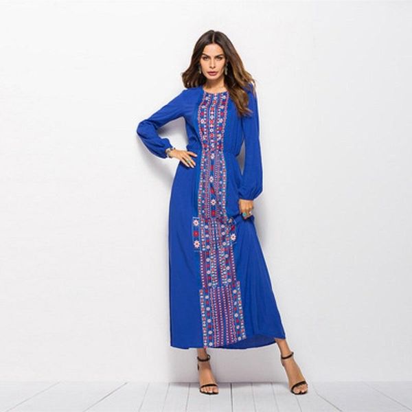 casual dresses fad summer maxi dress for women o-neck long sleeve print flower tunic robe female beach, Black;gray
casual dresses fad summer maxi dress for women o-neck long sleeve print flower tunic robe female beach, Black;gray