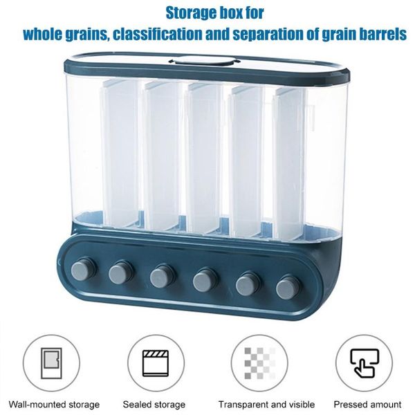 storage bottles & jars kitchen classification grain tank plastic wall mounted transparent division coarse grains sealed box
storage bottles & jars kitchen classification grain tank plastic wall mounted transparent division coarse grains sealed box