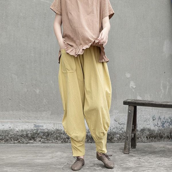 women's pants & capris johnature women cotton linen harem elastic waist 2021 summer solid color pockets trouser vintage patchwork, Black;white
women's pants & capris johnature women cotton linen harem elastic waist 2021 summer solid color pockets trouser vintage patchwork, Black;white