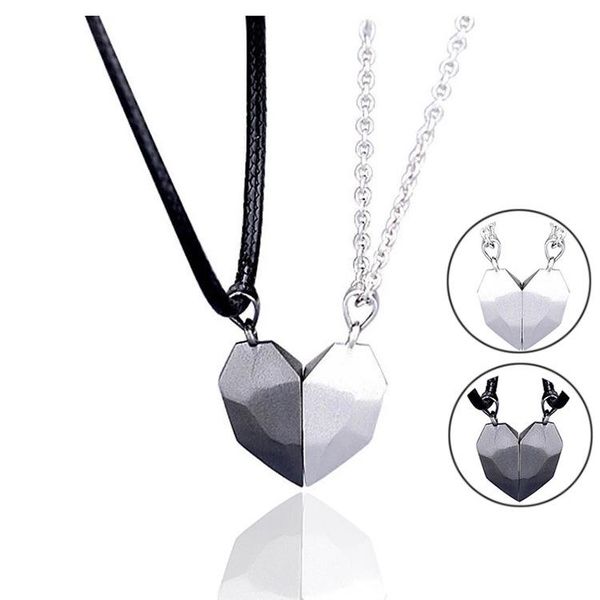 pendant necklaces love magnet couple wishing stone heartbreak stitching clavicle necklace jewelry sansheng, Silver
pendant necklaces love magnet couple wishing stone heartbreak stitching clavicle necklace jewelry sansheng, Silver