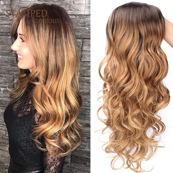 24inch human hair wigs honey brown weave ombre braiding natural long curly blonde heat resistant middle part synthetic wigs for women, Black
24inch human hair wigs honey brown weave ombre braiding natural long curly blonde heat resistant middle part synthetic wigs for women, Black