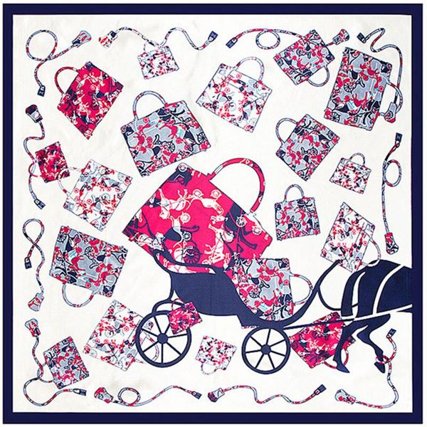 scarves 90x90cm europe style imitation silk scarf women wind carriage bag pattern paint neckerchief bandana large muslim headscarf, Blue;gray
scarves 90x90cm europe style imitation silk scarf women wind carriage bag pattern paint neckerchief bandana large muslim headscarf, Blue;gray