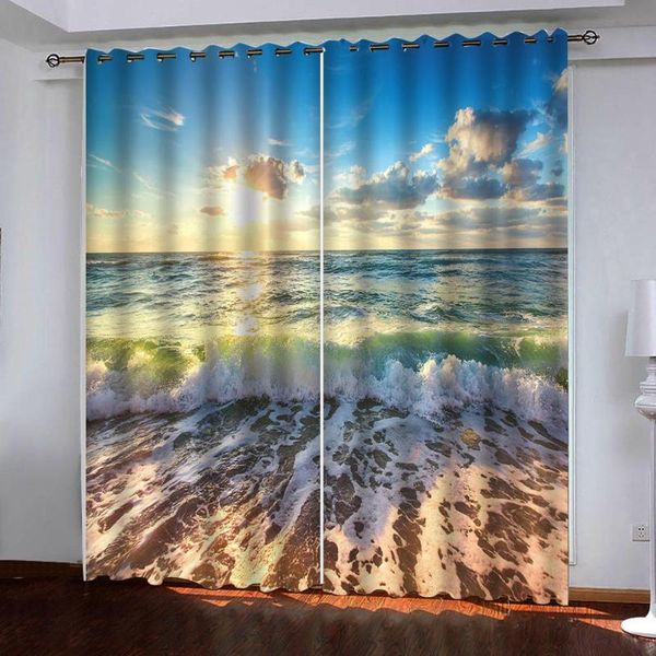 curtain & drapes custom blue curtains beach waves 3d blackout for living room bedding cotinas
curtain & drapes custom blue curtains beach waves 3d blackout for living room bedding cotinas