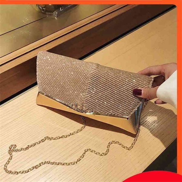 advanced sense of foreign style women's 2021 new fashion texture envelope chain messenger holding dinner bag
advanced sense of foreign style women's 2021 new fashion texture envelope chain messenger holding dinner bag
