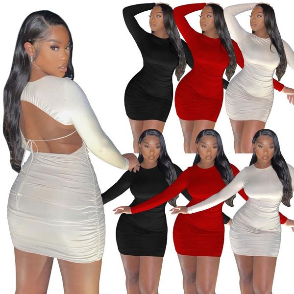 casual dresses f7540 european and american autumn women's clothing solid color nightclub style backless fashion round neck long sleeve, Black;gray
casual dresses f7540 european and american autumn women's clothing solid color nightclub style backless fashion round neck long sleeve, Black;gray