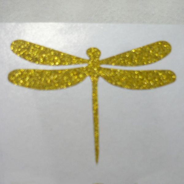 dragonfly gold glitter sticker label for envelope seals wall gift wrap 
dragonfly gold glitter sticker label for envelope seals wall gift wrap