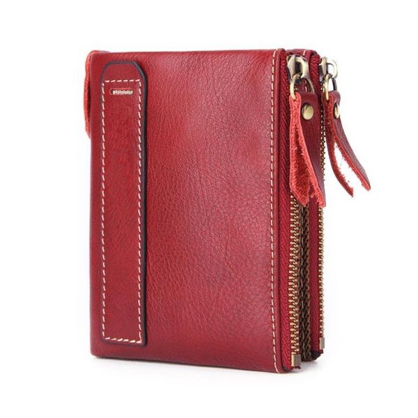 wallets 2021 double zipper cowhide short ladies wallet women leather small coin purse, Red;black
wallets 2021 double zipper cowhide short ladies wallet women leather small coin purse, Red;black